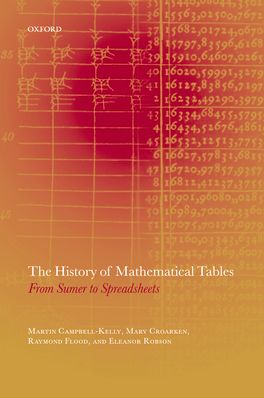History of Mathematical Tables, The