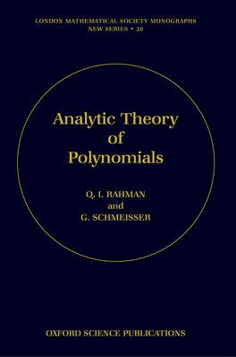 Analytic Theory of Polynomials