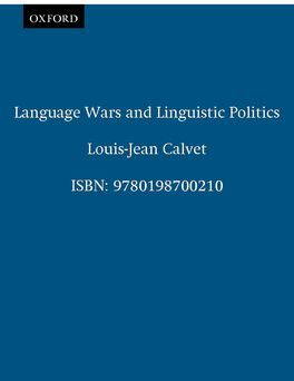 Language Wars and Linguistic Politics