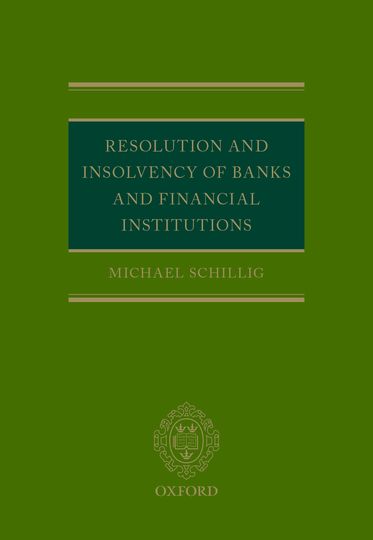 Resolution and Insolvency of Banks and Financial Institutions