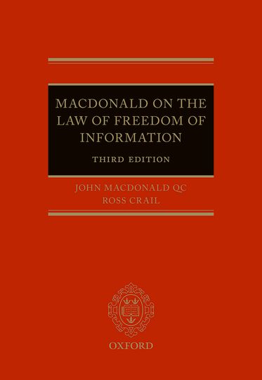 Macdonald on the Law of Freedom of Information