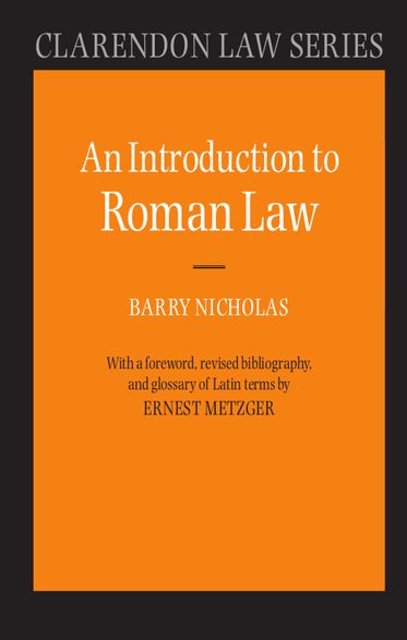 An Introduction to Roman Law