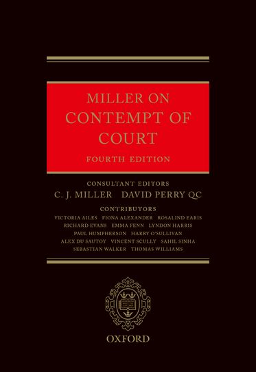 Miller on Contempt of Court