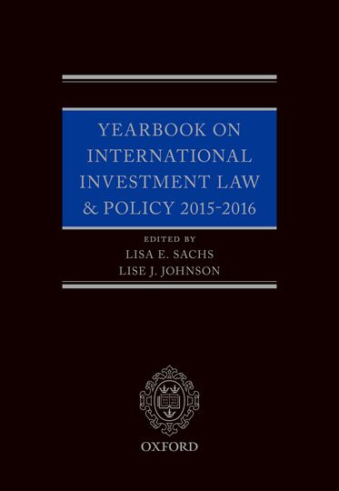 Yearbook on International Investment Law & Policy 2015-2016