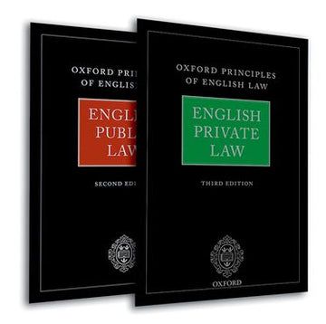 Oxford Principles of English Law : English Private Law (3rd edition) and