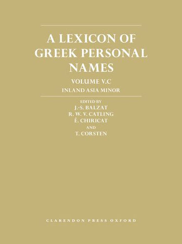 Lexicon of Greek Personal Names Volume V.C,  A