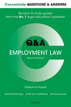 Concentrate Questions & Answers Employment Law Law Q&A Revision and Study Guide