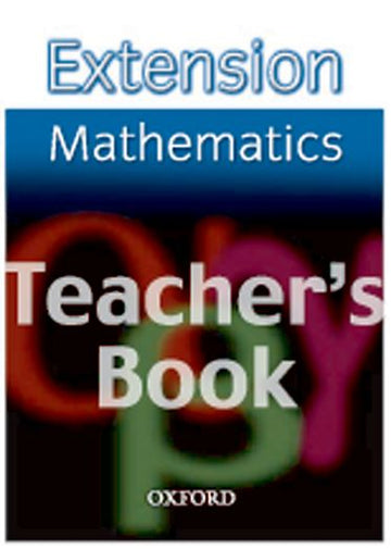 Extension Maths Teacher's Book