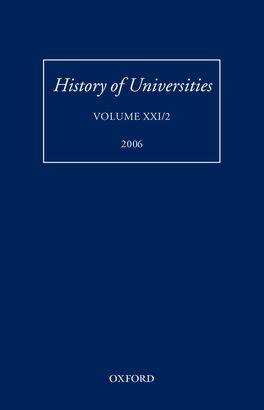 History of Universities, Volume XXI/2