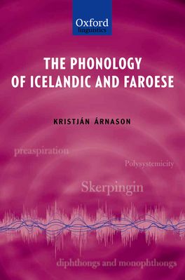 Phonology of Icelandic and Faroese, The