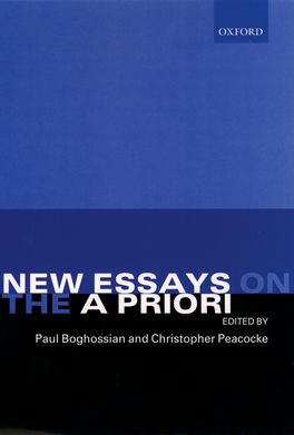 New Essays on the A Priori