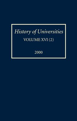 History of Universities, Volume Xvi/2