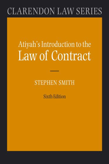 Atiyah's Introduction to the Law of Contract