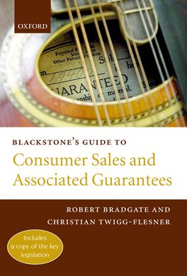 Blackstones Guide to Consumer Guarantees