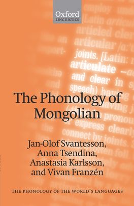 Phonology of Mongolian, The