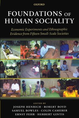 Foundations of Human Sociality - Economic Experiments and Ethnographic
