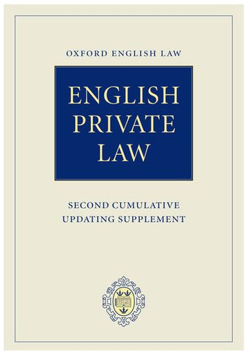 English Private Law Second Cumulative Updating Supplement