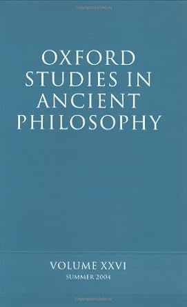 Oxford Studies in Ancient Philiosophy