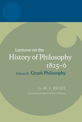 Lectures on the History of Philosophy 1825-6