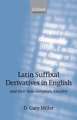 Latin Suffixal Derivatives in English