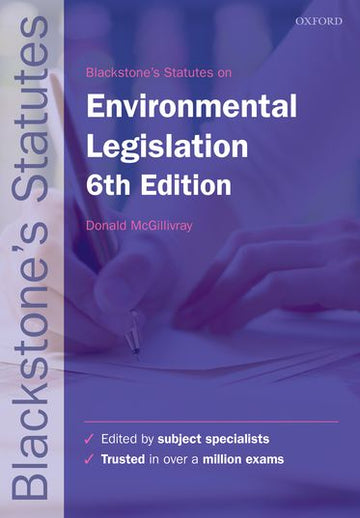 Blackstone's Statutes on Environmental Law