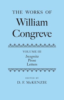 Works of William Congreve, Volume III