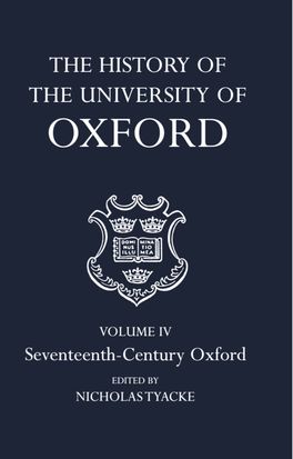 History of the University of Oxford: Volume IV, The
