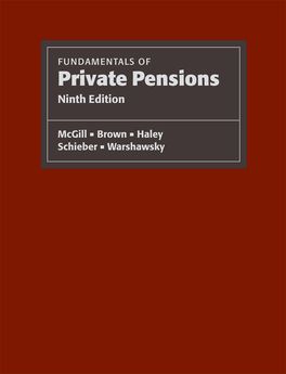 Fundamentals of Private Pensions