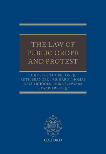 The Law of Public Order and Protest