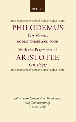 Philodemus, On Poems, Books 3-4