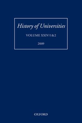 History of Universities, Volume XXIV/1&2