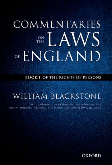 The Oxford Edition of Blackstone