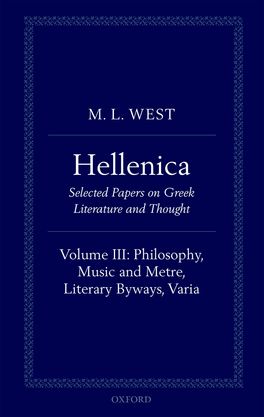 Hellenica, Volume III