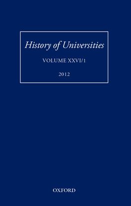 History of Universities, Volume XXVI/1: 2012