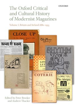 The Oxford Critical and Cultural History of Modernist Magazines: