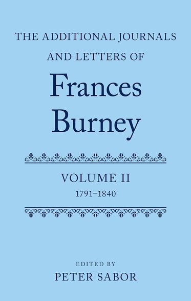 The Additional Journals and Letters of Frances Burney