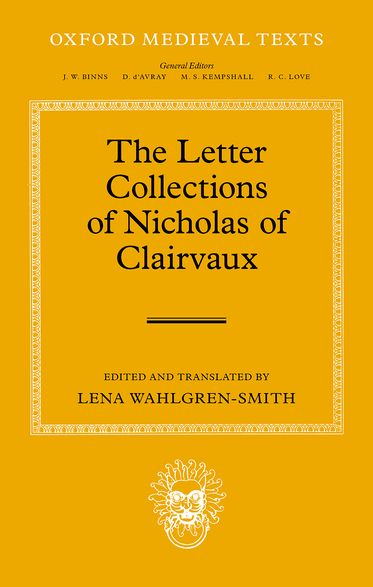 The Letter Collections of Nicholas of Clairvaux