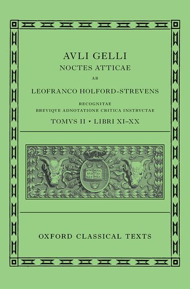 Aulus Gellius: Attic Nights,  Books 11-20