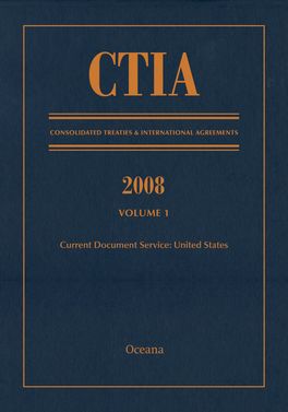 Consolidated Treaties & International Agreements 2008