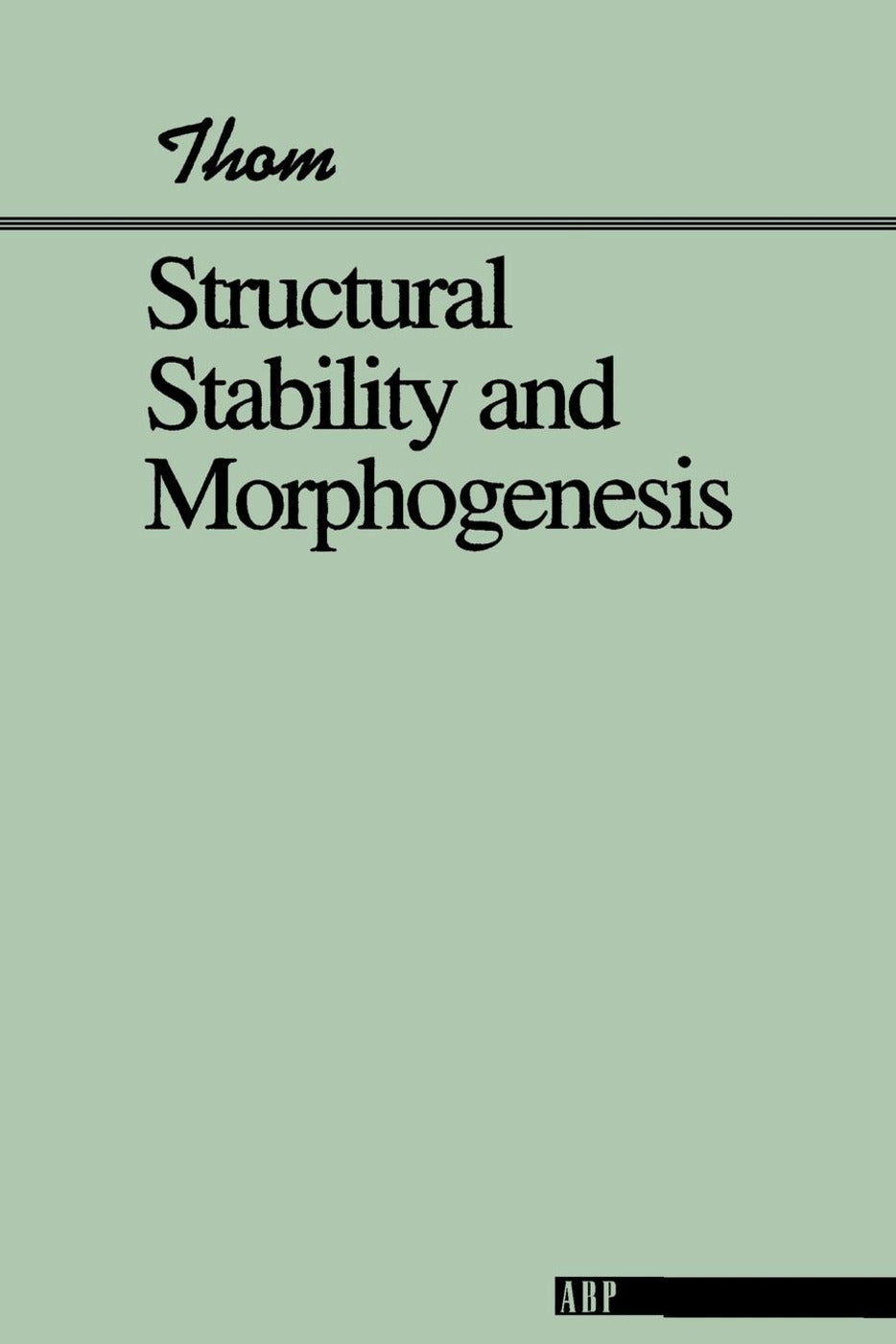 Structural Stability And Morphogenesis