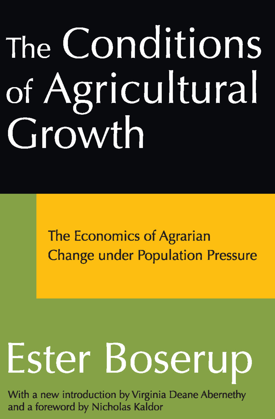 Conditions of Agricultural Growth
