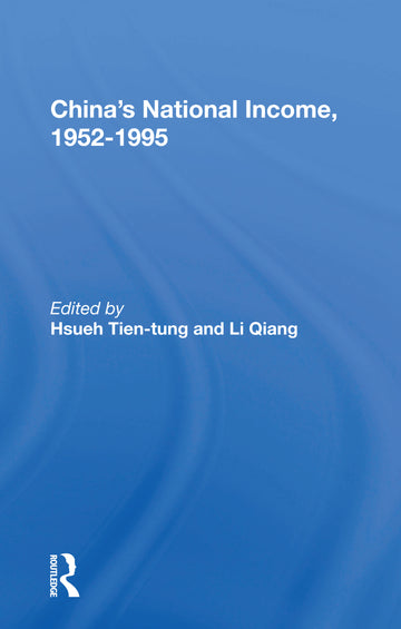 China's National Income, 1952-1995