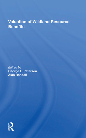 Valuation Of Wildland Resource Benefits