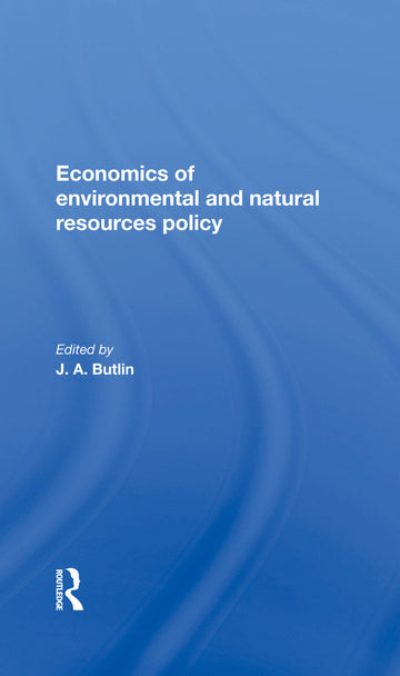 Economics Of Environmental And Natural Resources Policy