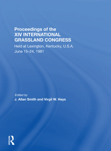 Proceedings Of The Xiv International Grassland Congress