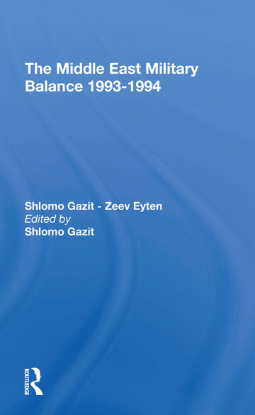 Middle East Military Balance 1993-1994
