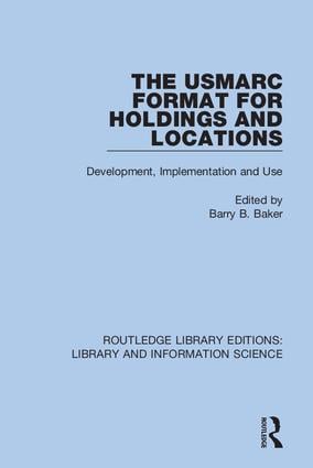 USMARC Format for Holdings and Locations