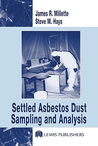 Settled Asbestos Dust Sampling and Analysis - Paperback / softback