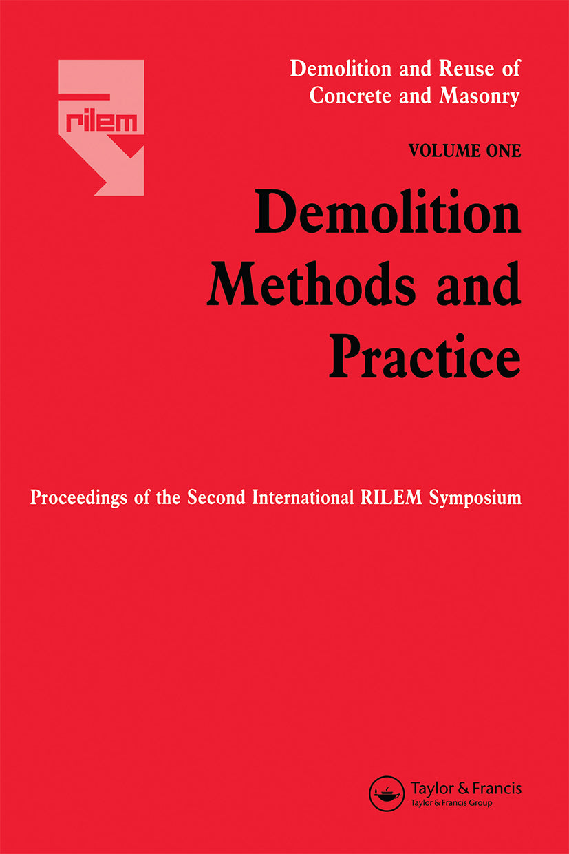 Demolition Methods and Practice V1