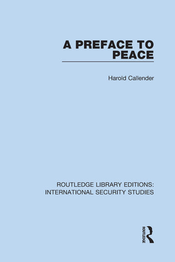 Preface to Peace